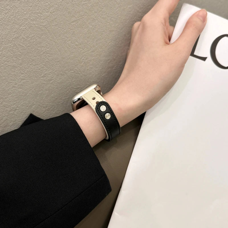 Sleek Leather Strap for Apple Watch