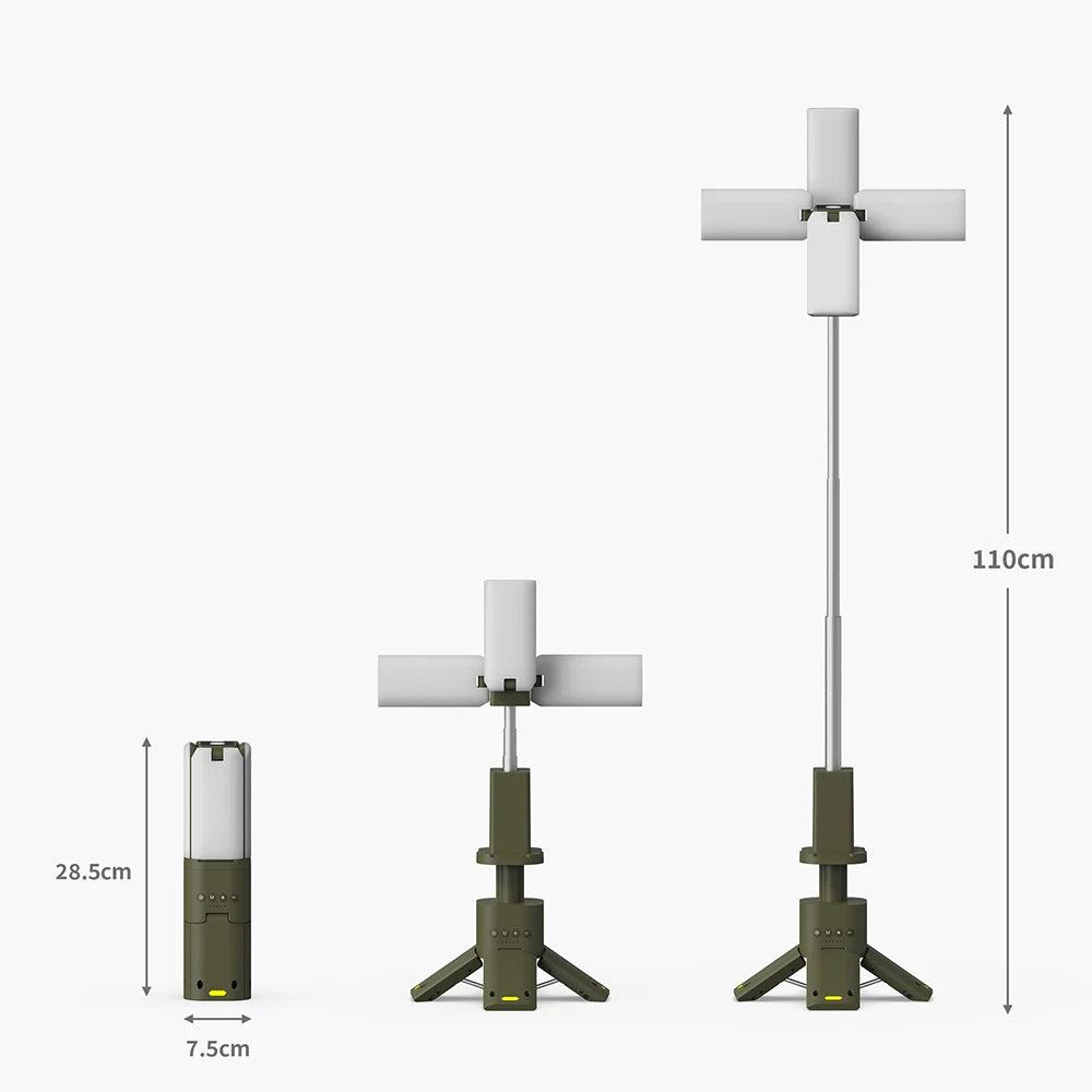 Rechargeable Telescopic 14000 mAh LED Camping Light