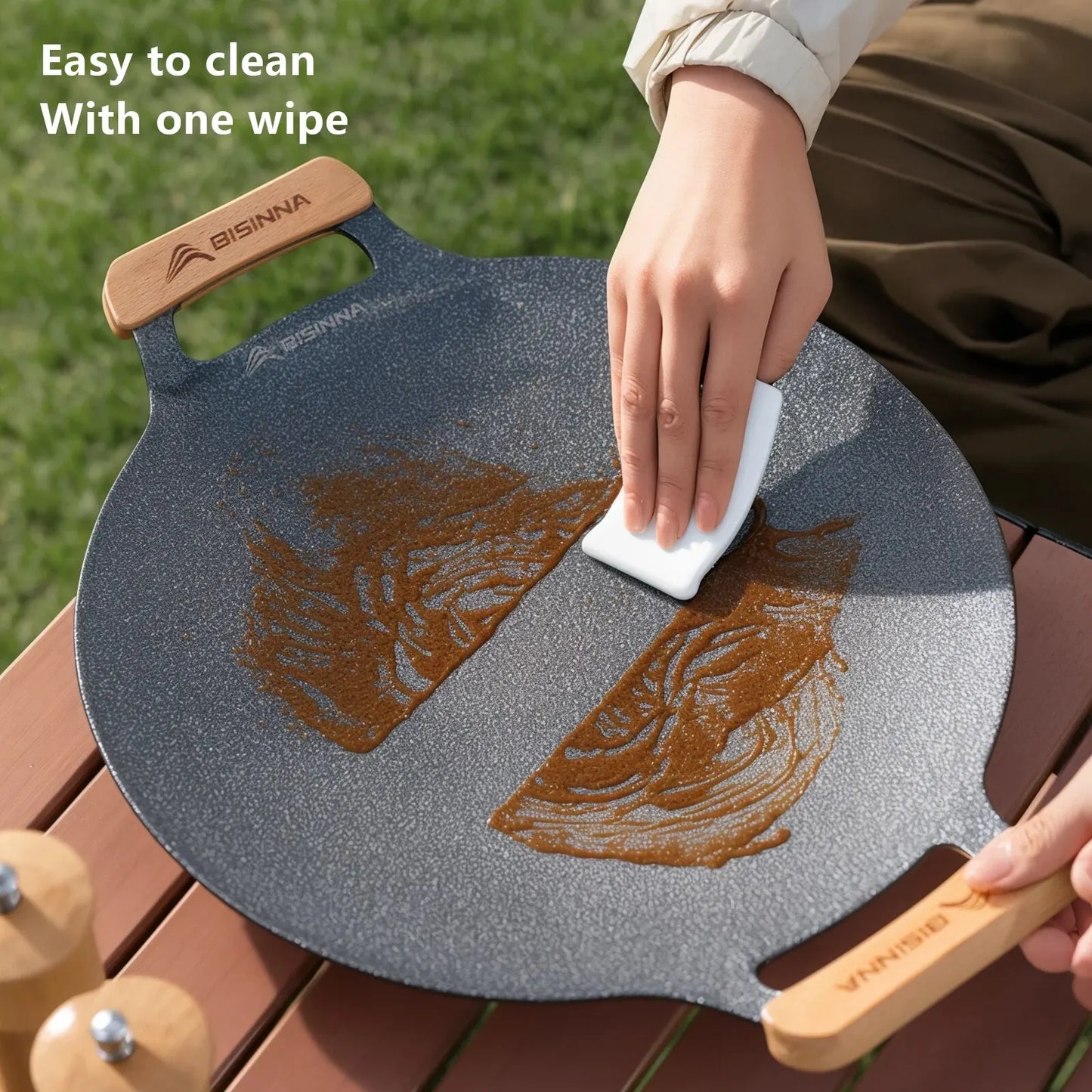 BISINNA 30CM Outdoor BBQ Grill Pan