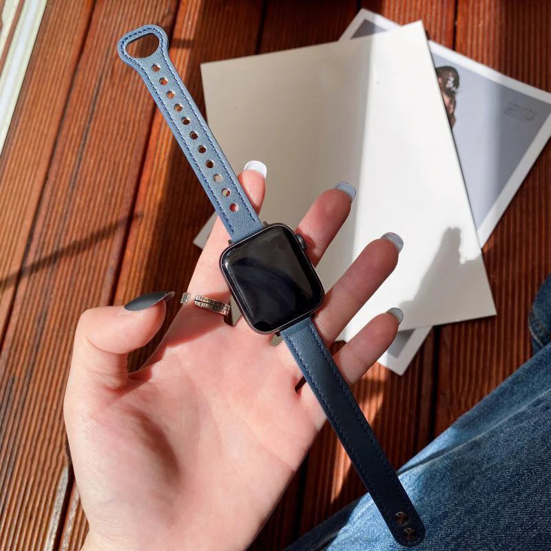 Sleek Leather Strap for Apple Watch