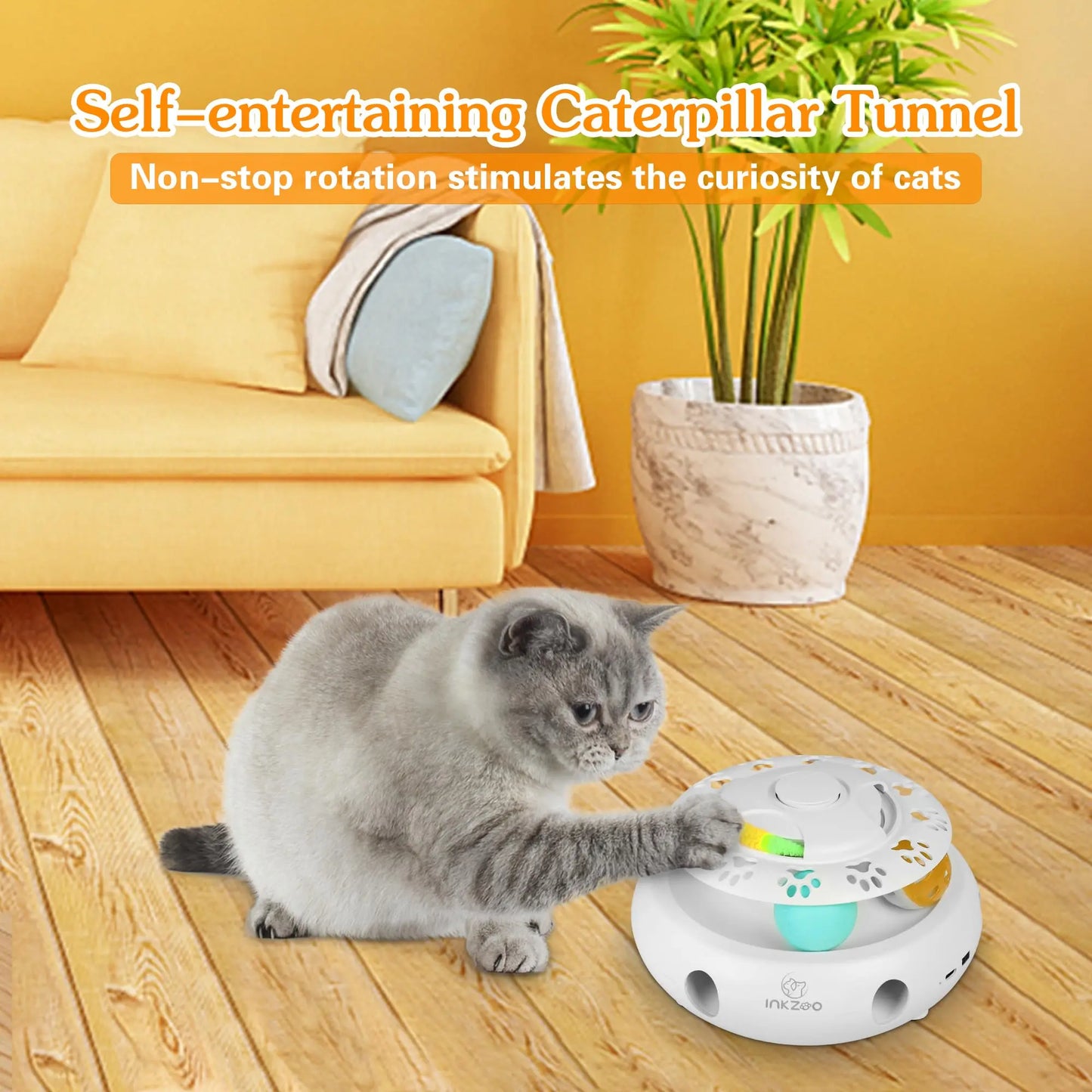 4-in-1 Interactive Cat Toy