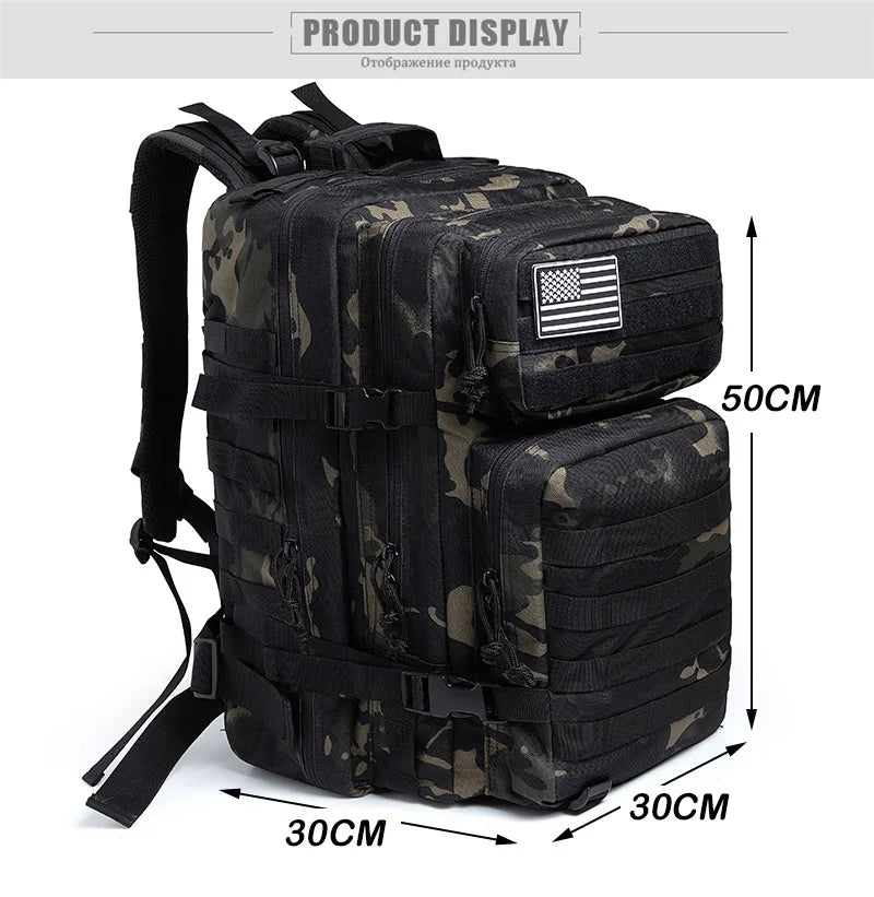 45L Tactical Camping Backpack