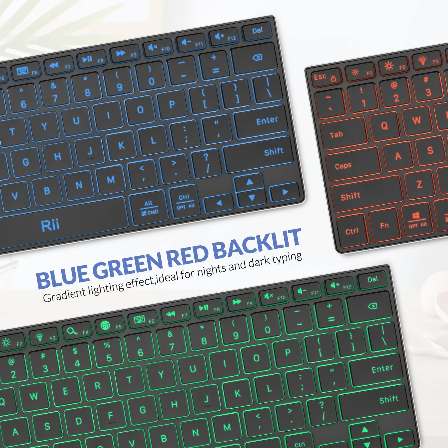 Rii X9 Wireless Keyboard with RGB Backlit