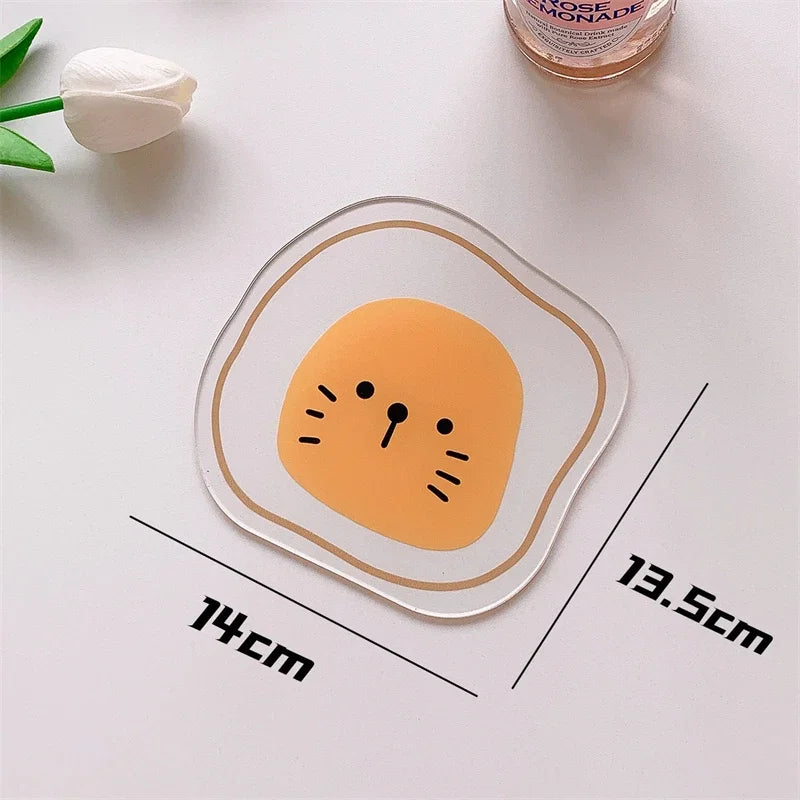 Acrylic Cartoon Thermal Coaster Pad