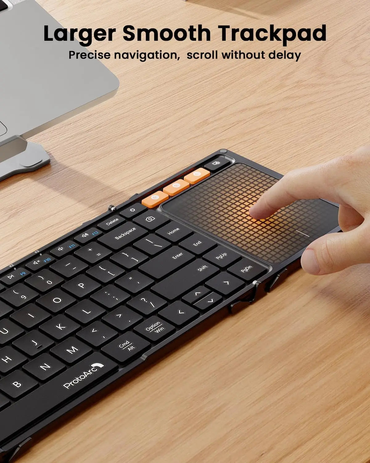 Foldable Keyboard with Touchpad