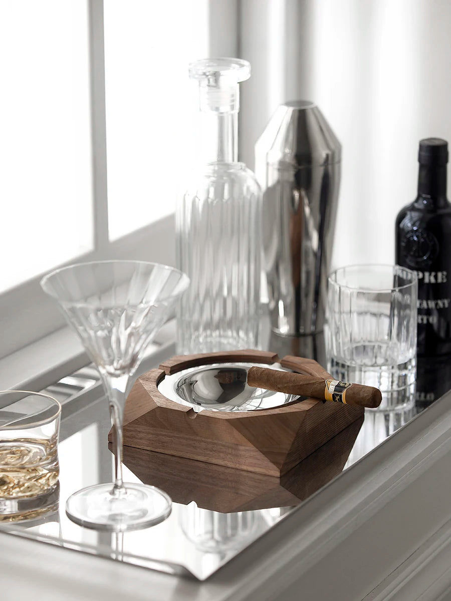Luxury Walnut Wood Ashtray