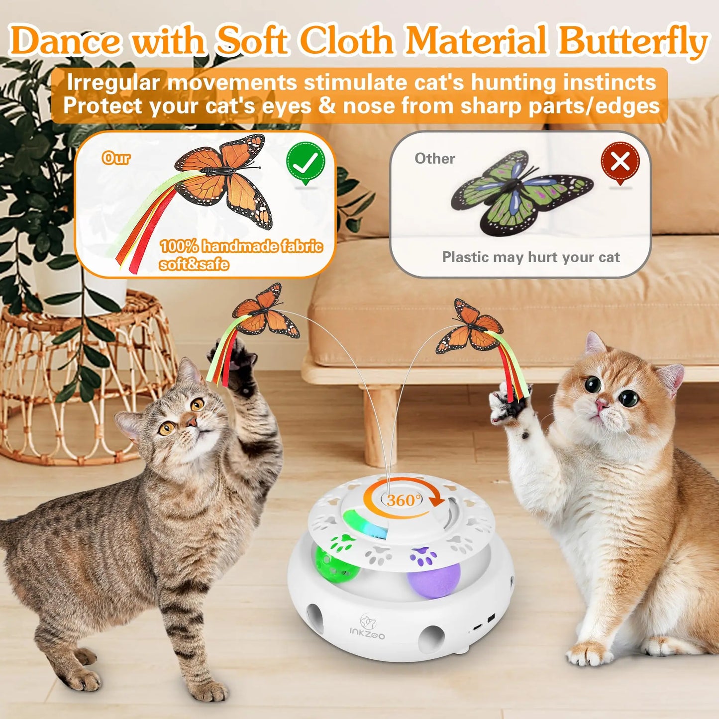 4-in-1 Interactive Cat Toy