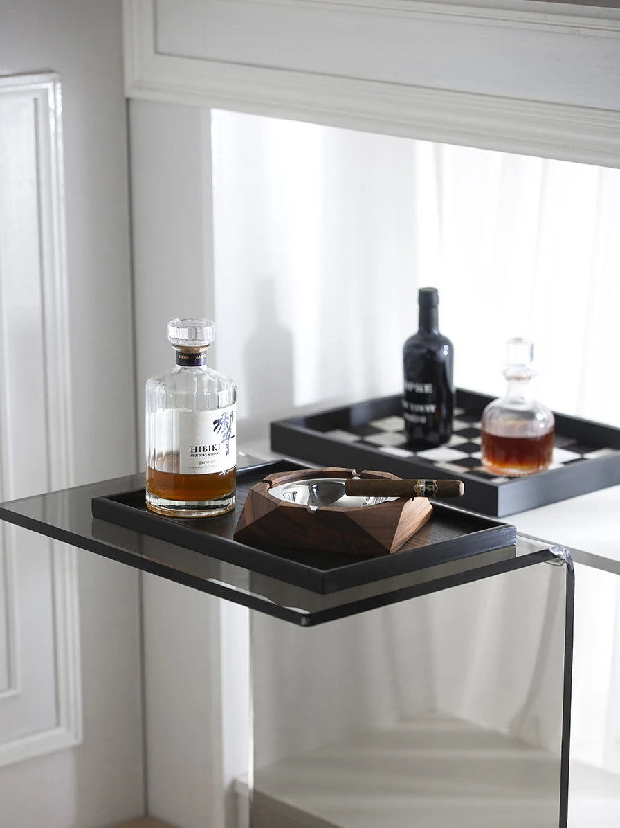 Luxury Walnut Wood Ashtray