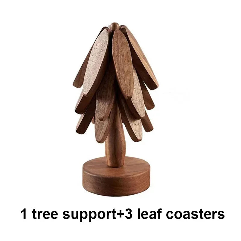 Walnut Folding Trivets Set