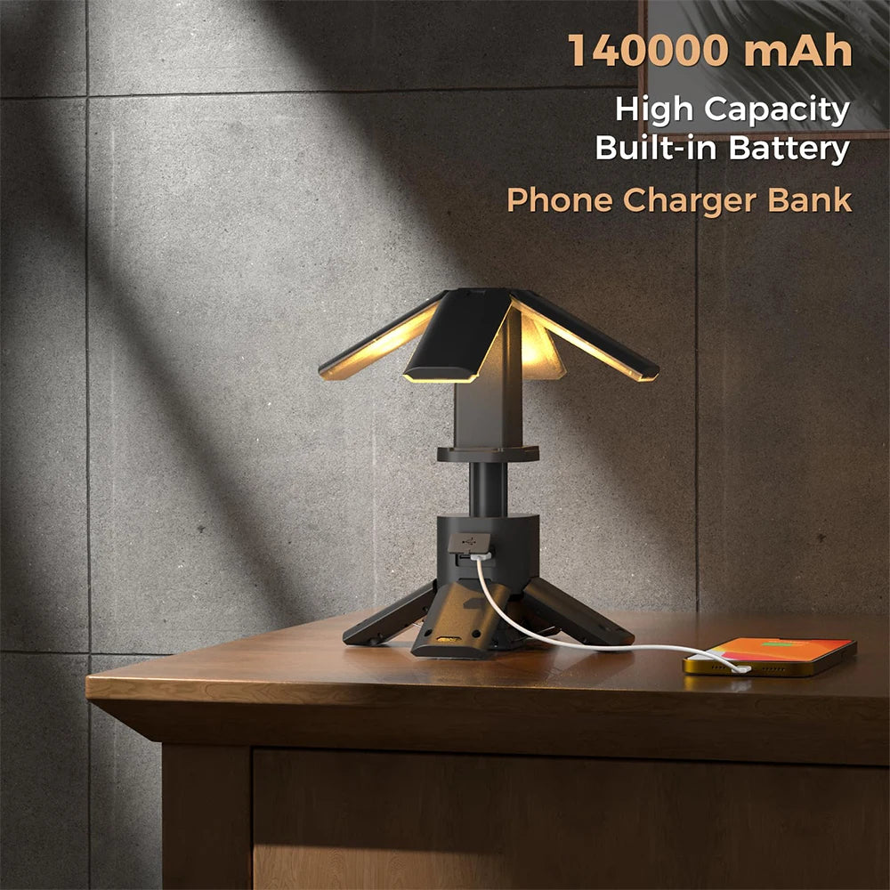 Rechargeable Telescopic 14000 mAh LED Camping Light