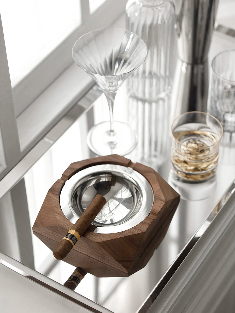Luxury Walnut Wood Ashtray