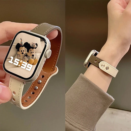 Sleek Leather Strap for Apple Watch