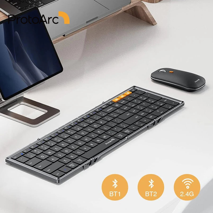 Foldable Wireless Mouse and Keyboard