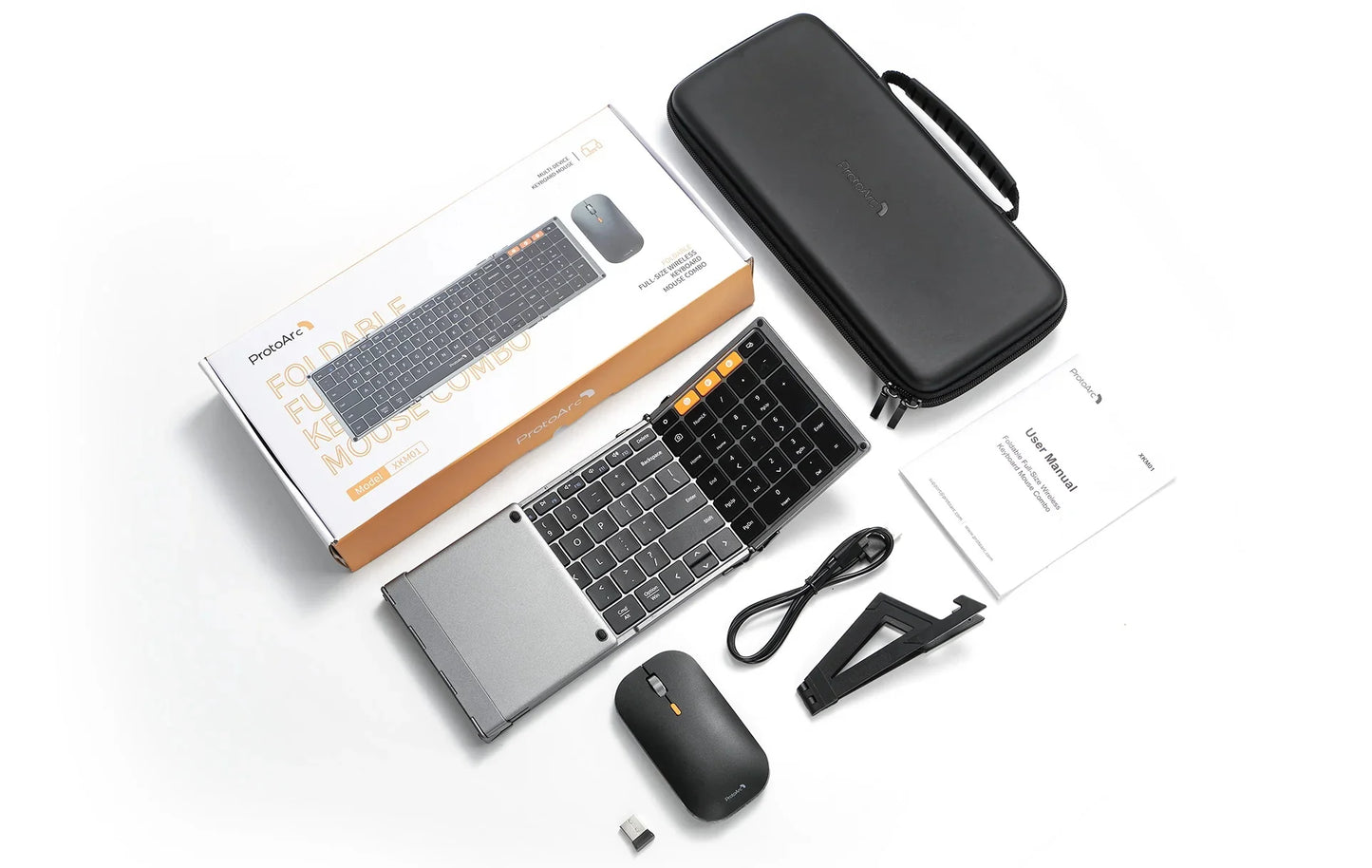 Foldable Wireless Mouse and Keyboard