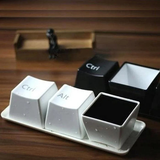 Ctrl + Alt + Del Keyboard Keys Snack Cup Set