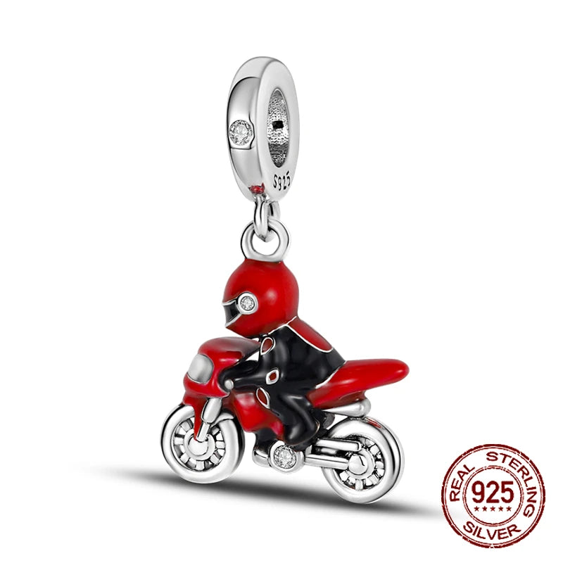 Sterling Silver Charms for Pandora Bracelets-Colorful Collection