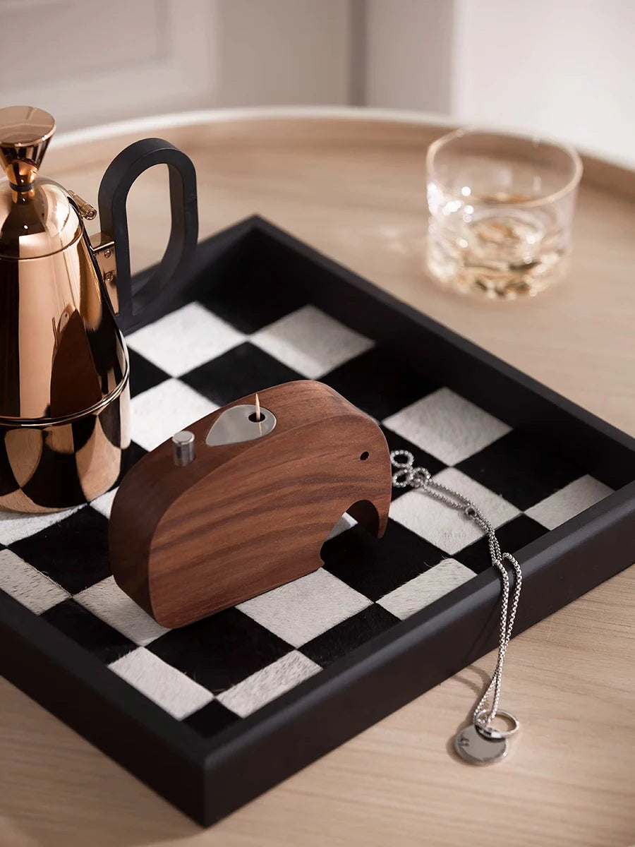 Creative Walnut Wood Toothpick Holder