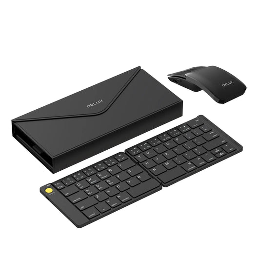 Ultra Slim Wireless Folding Keyboard and Mouse Set