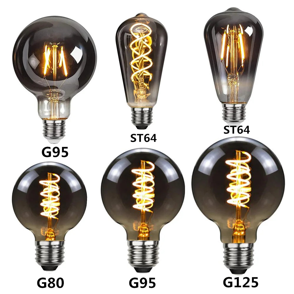 Vintage Smoky Gray Filament Bulb