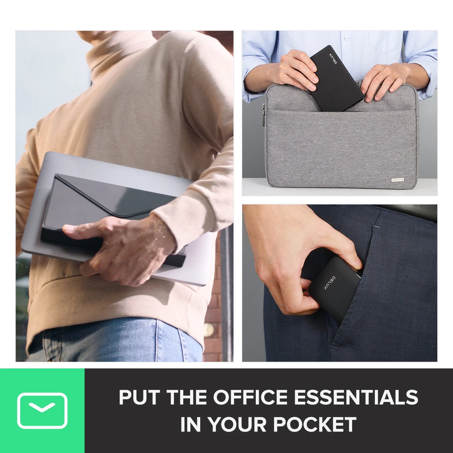 Ultra Slim Wireless Folding Keyboard and Mouse Set
